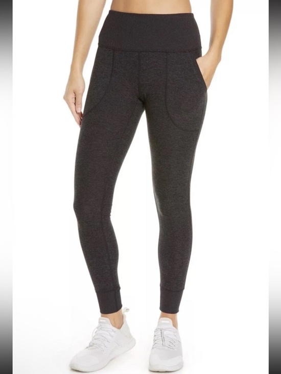 Zella Pants - Zella restore high waisted soft pocket jogger leggings size large black/charcoal